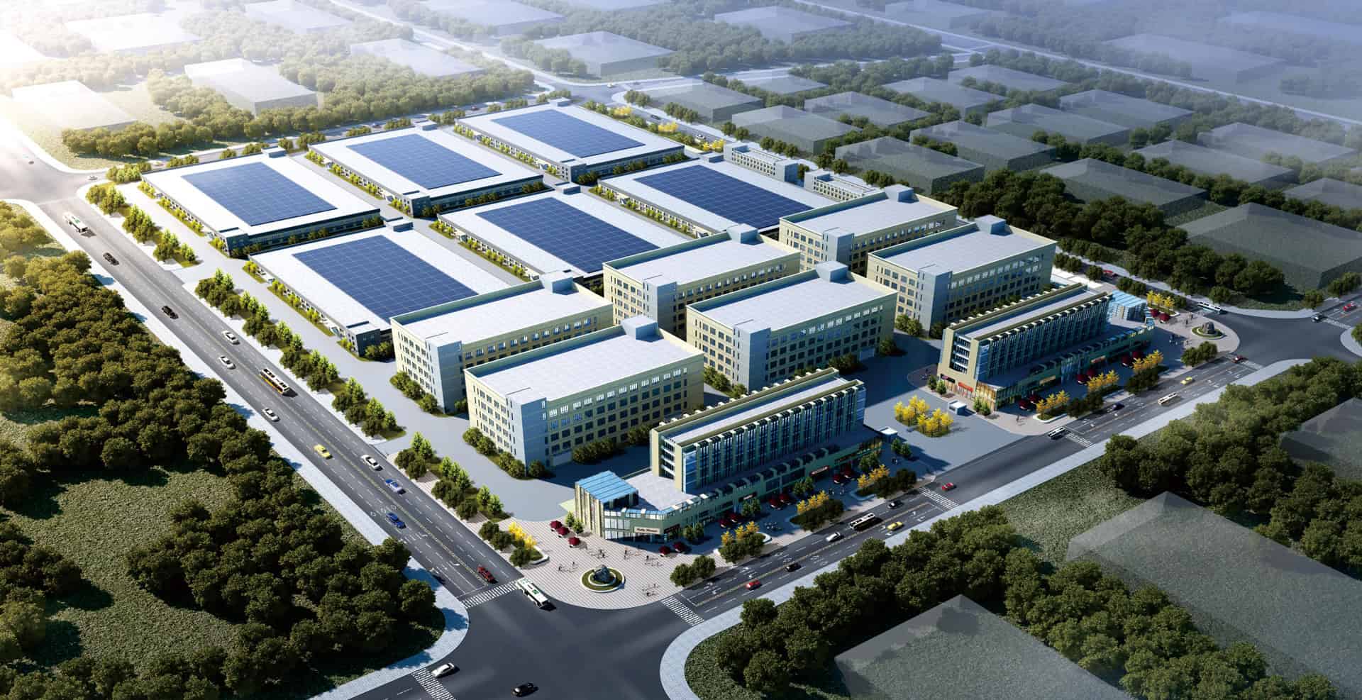 Aerial view of YouTa Socks factory campus